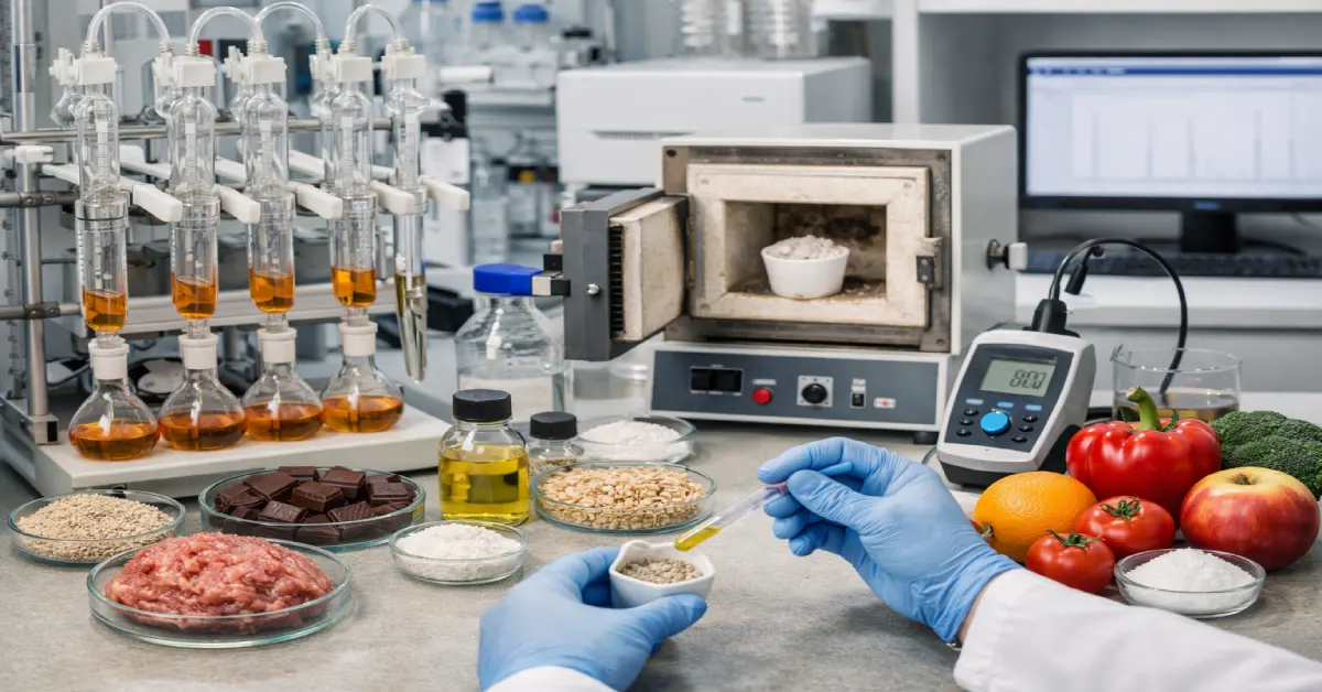 رایج ترین آزمایش های شیمی مواد غذایی