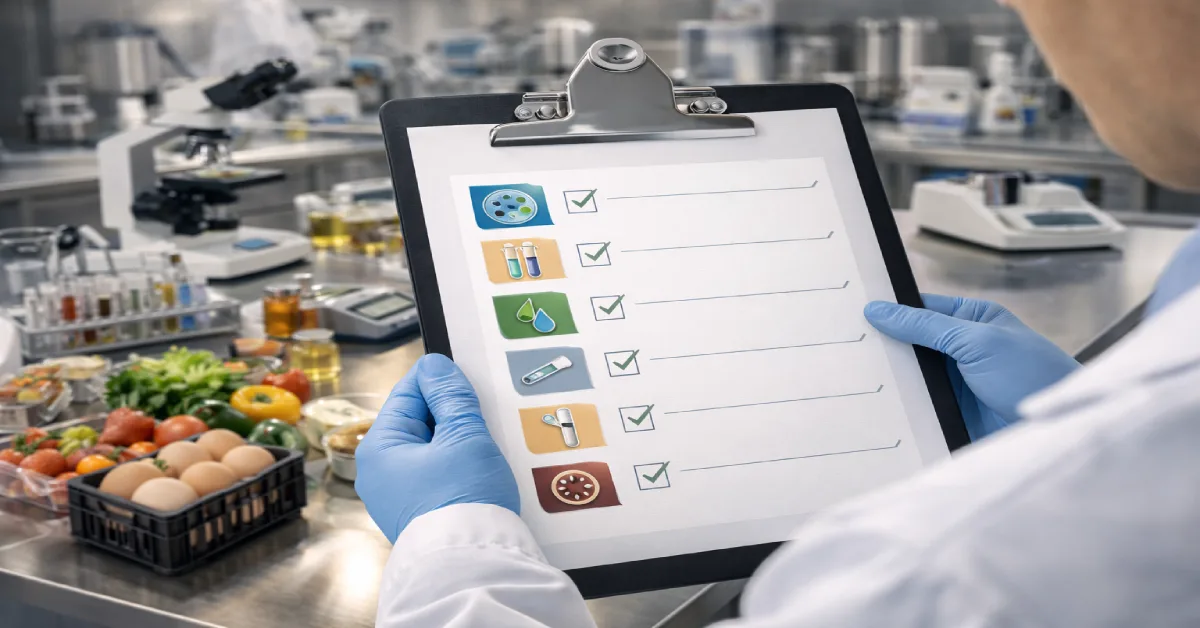 لیست کامل آزمایشهای کنترل کیفیت مواد غذایی