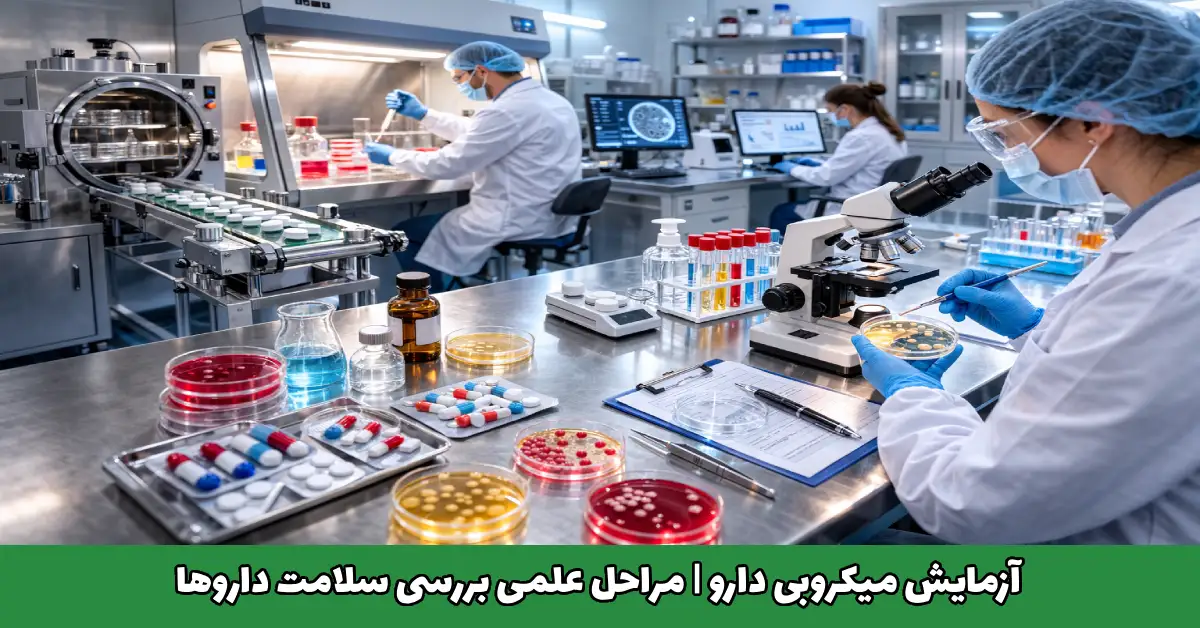 آزمایش میکروبی دارو مراحل علمی بررسی سلامت داروها