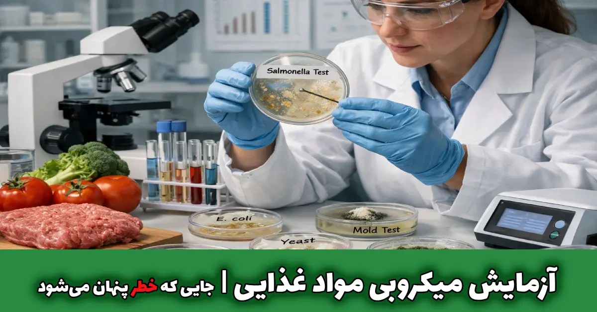 آزمایش میکروبی مواد غذایی جایی که خطر پنهان میشود