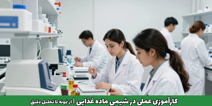 کارآموزی عملی در شیمی ماده غذایی: از نمونه تا تحلیل دقیق