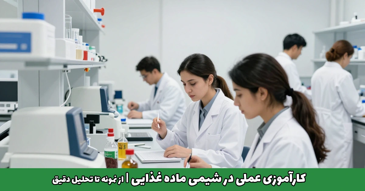 کارآموزی عملی در شیمی ماده غذایی: از نمونه تا تحلیل دقیق