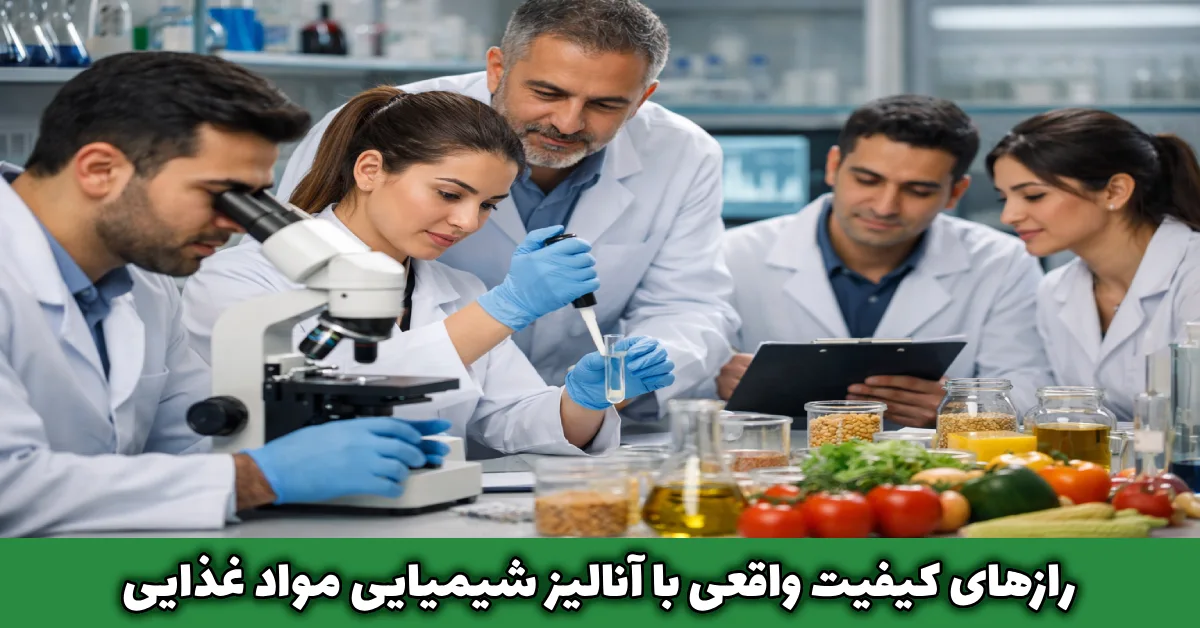 رازهای کیفیت واقعی با آنالیز شیمیایی مواد غذایی